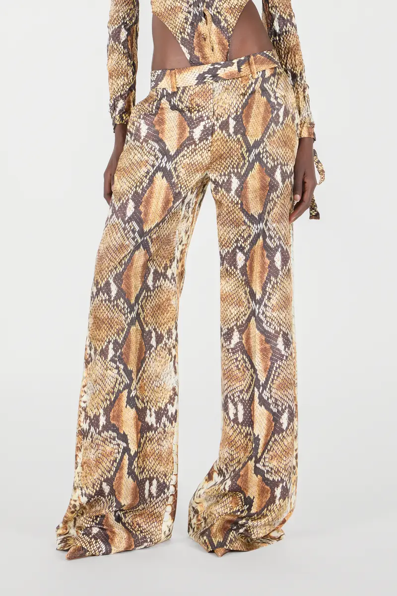 Roberto Cavalli Python Print Trousers | Thumbnail 2 Roberto Cavalli Python Print Trousers | Thumbnail 2