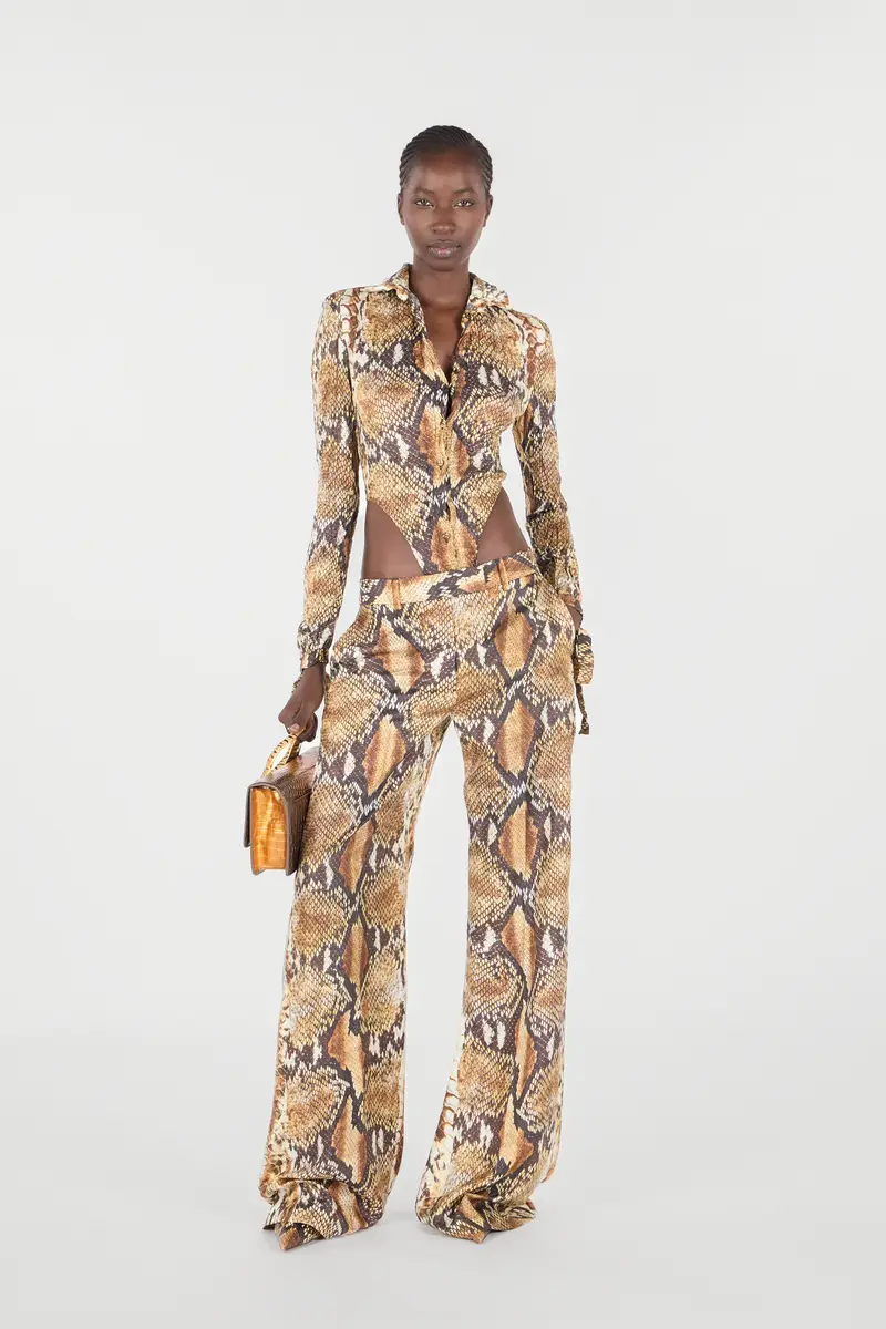 Roberto Cavalli Python Print Trousers | Thumbnail 7 Roberto Cavalli Python Print Trousers | Thumbnail 7