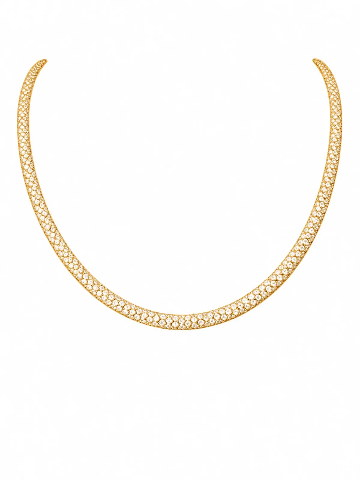 Wish Fine Jewelry 21.91ct Diamond 18K Gold Rope Necklace