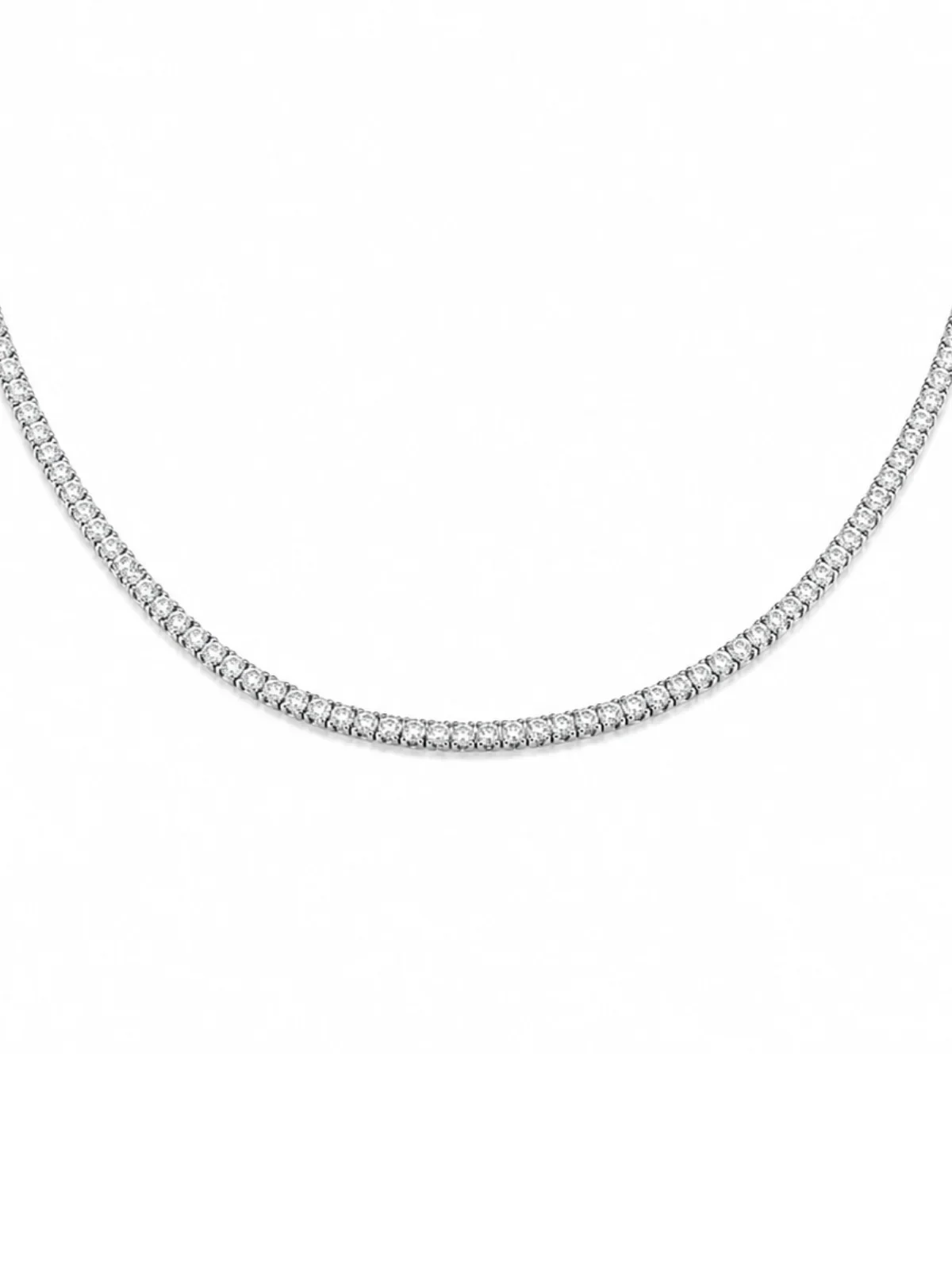 3.0ct Diamond 18K Gold Tennis Necklace 3.0ct Diamond 18K Gold Tennis Necklace