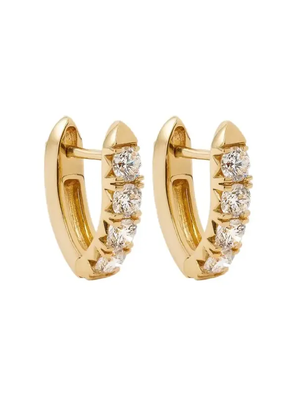 Jennifer Fisher Round Cut Lab Diamond Huggie