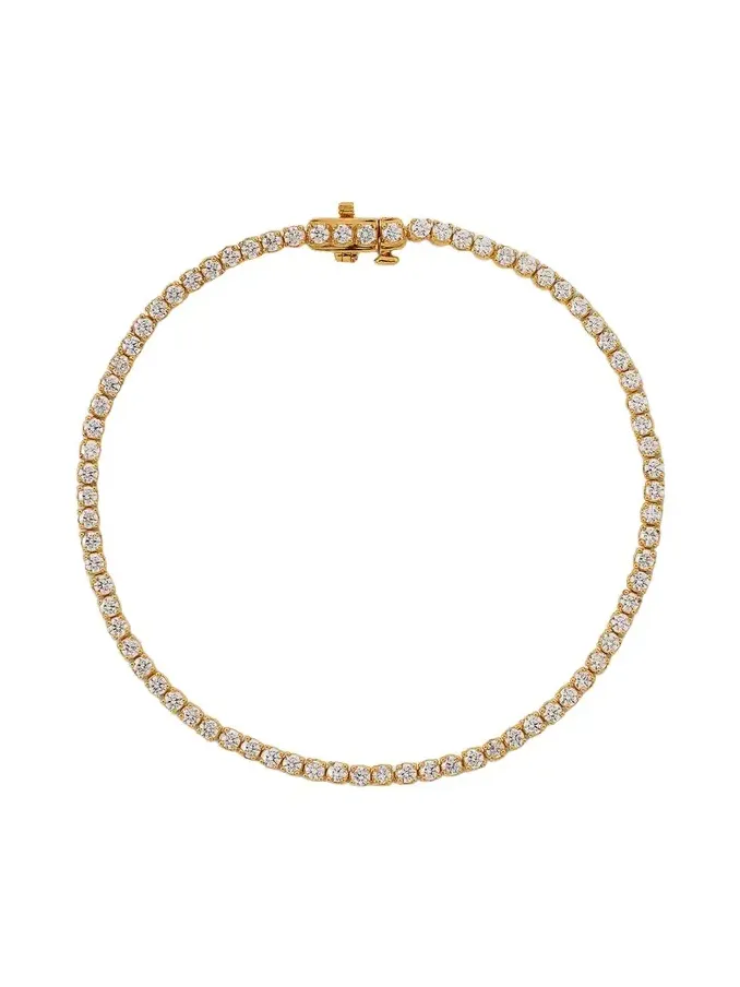 Jennifer Fisher Round Cut Lab Diamond Tennis Bracelet 7