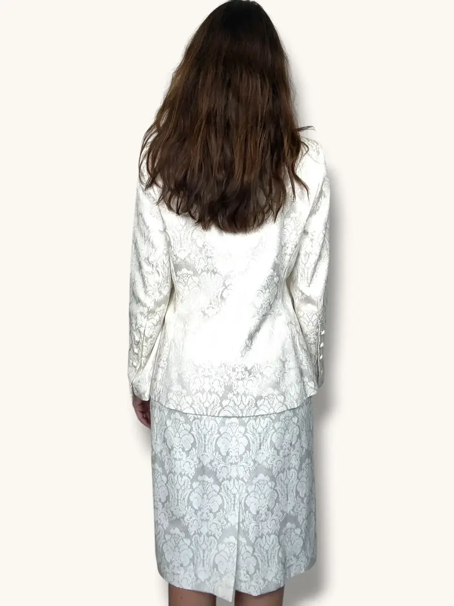 Jen Wonders Studio Ivory Jacquard Skirt Suit | Thumbnail 7 Jen Wonders Studio Ivory Jacquard Skirt Suit | Thumbnail 7