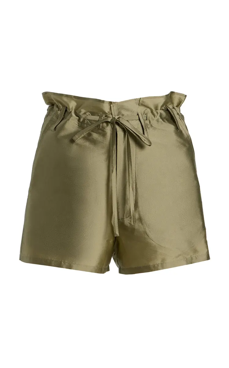 CHAN LUU Techno Taffeta Shorts | Image 1 CHAN LUU Techno Taffeta Shorts | Image 1