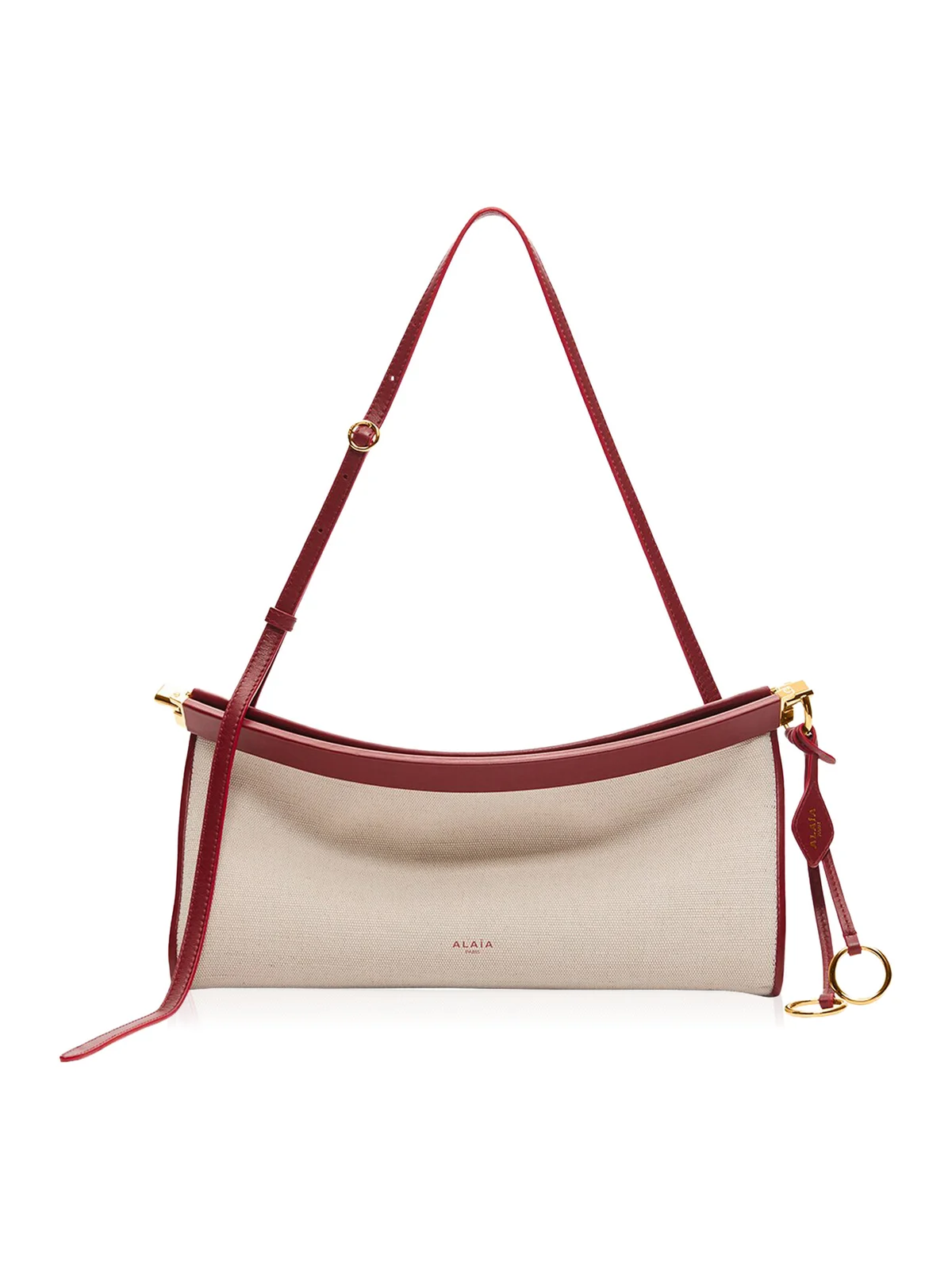 Le Click E/W Leather-Trimmed Bag Le Click E/W Leather-Trimmed Bag