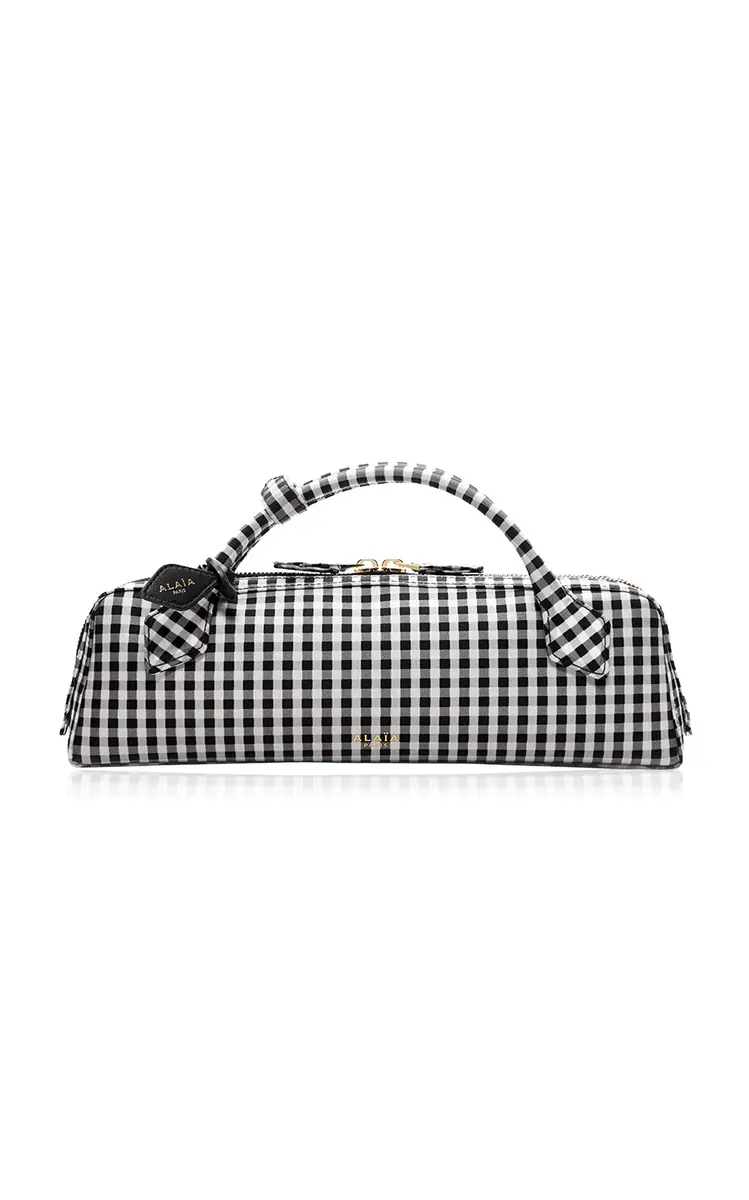 Alaïa Le Teckel Gingham Clutch | Image 1 Alaïa Le Teckel Gingham Clutch | Image 1