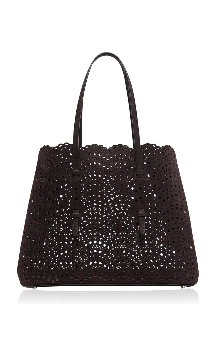 Alaïa Mina 37 Nubuck Leather Shoulder Bag | Thumbnail 4