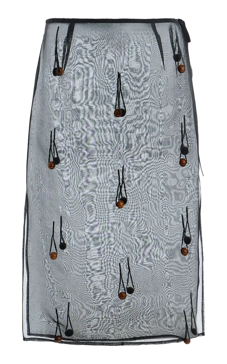 Tae Park Exclusive Beaded Sheer Silk Midi Table Skirt | Thumbnail 6 Tae Park Exclusive Beaded Sheer Silk Midi Table Skirt | Thumbnail 6