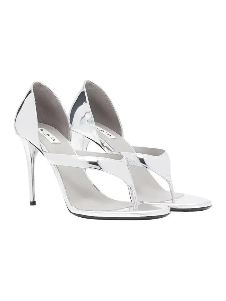 Infradito Metallic Leather Sandals Infradito Metallic Leather Sandals