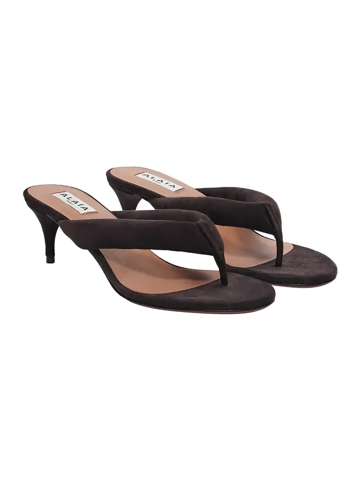 Padded Suede Sandals