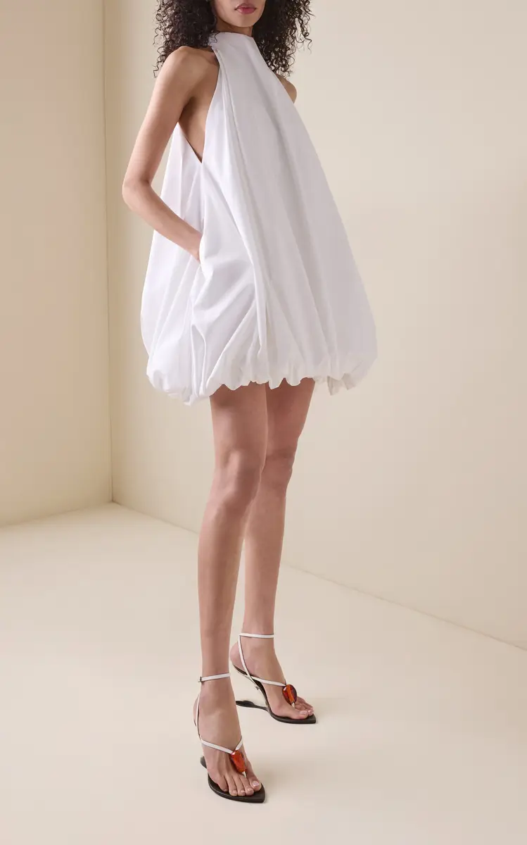 Alaïa Balloon Cotton-Poplin Mini Dress | Thumbnail 2 Alaïa Balloon Cotton-Poplin Mini Dress | Thumbnail 2
