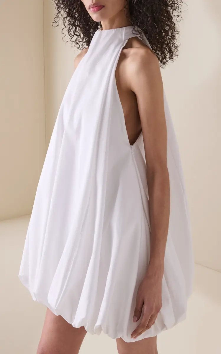 Alaïa Balloon Cotton-Poplin Mini Dress | Thumbnail 3 Alaïa Balloon Cotton-Poplin Mini Dress | Thumbnail 3