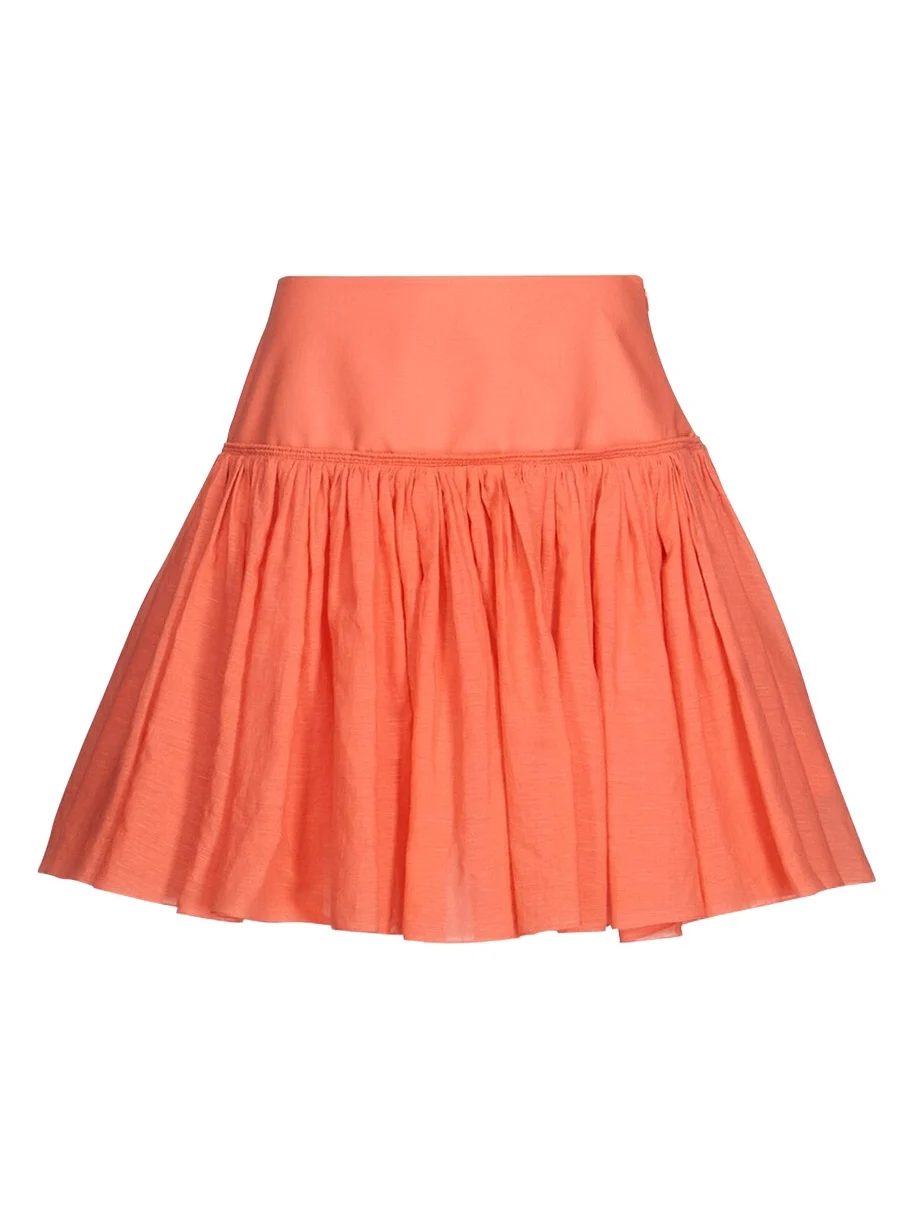 ALAÏA Basque Cotton-Blend Mini Skirt