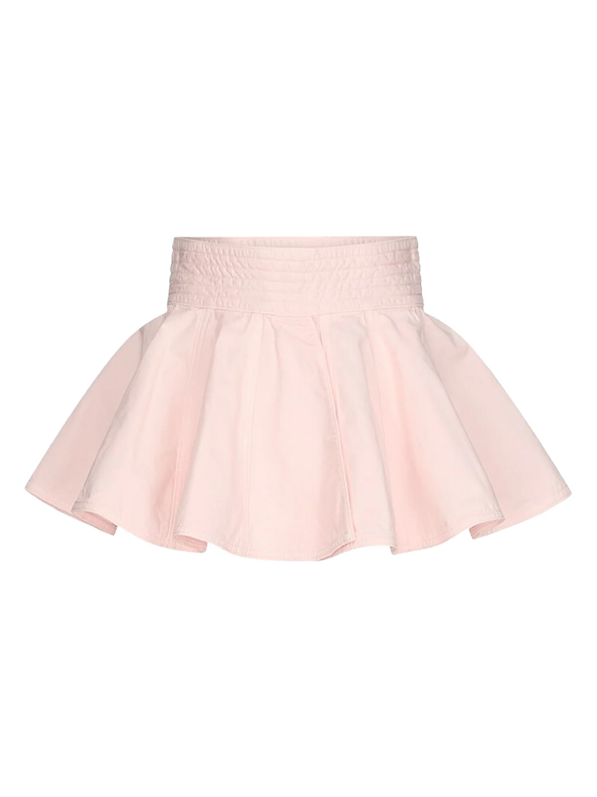 Alaïa Garment-Dyed Denim Peplum Belt