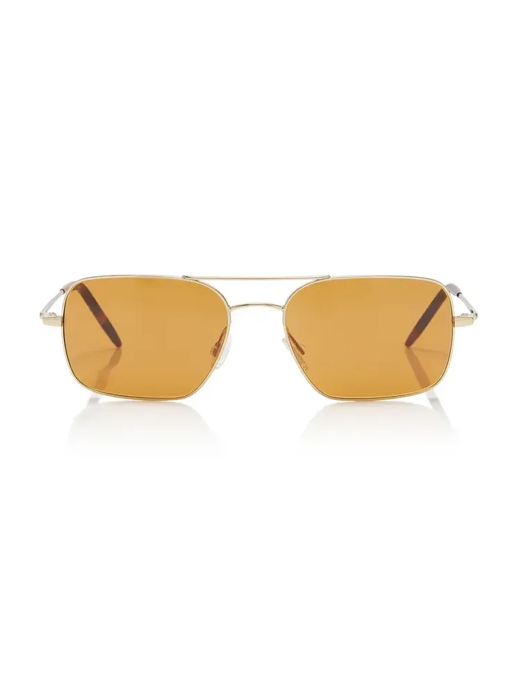 Victory II Square-Framed Metal Sunglasses