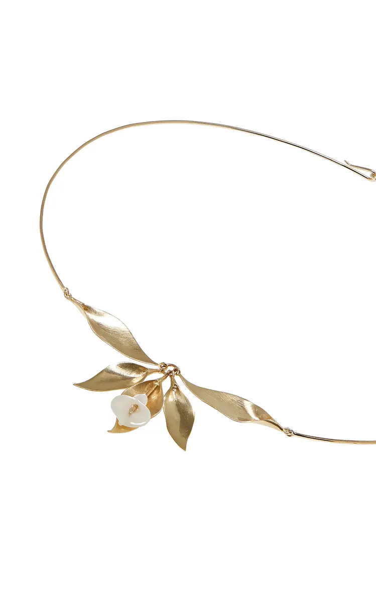 Annette Ferdinandsen Mother of Pearl Cala Lily Cluster Necklace | Thumbnail 3 Annette Ferdinandsen Mother of Pearl Cala Lily Cluster Necklace | Thumbnail 3