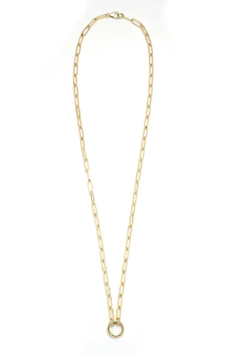 Foundrae Diamond Classic Fob Clip Open Chain - 24in | Image 1 Foundrae Diamond Classic Fob Clip Open Chain - 24in | Image 1