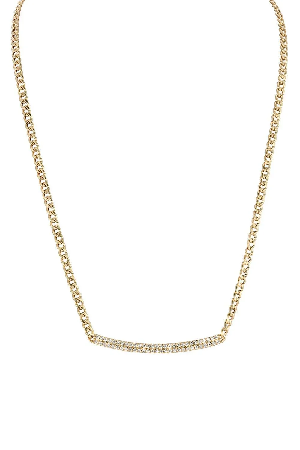 Diamond Sylvie Rose Bar Long Necklace Diamond Sylvie Rose Bar Long Necklace