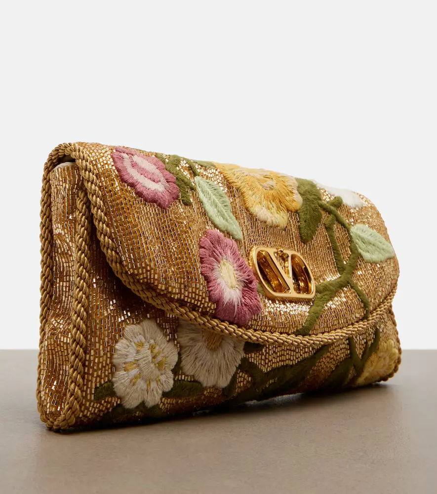 Valentino Garavani DeVain Small beaded floral shoulder bag | Thumbnail 3 Valentino Garavani DeVain Small beaded floral shoulder bag | Thumbnail 3