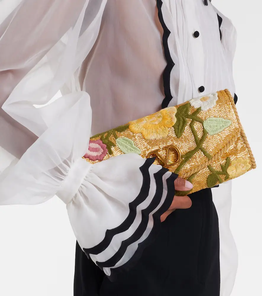 Valentino Garavani DeVain Small beaded floral shoulder bag | Thumbnail 6 Valentino Garavani DeVain Small beaded floral shoulder bag | Thumbnail 6