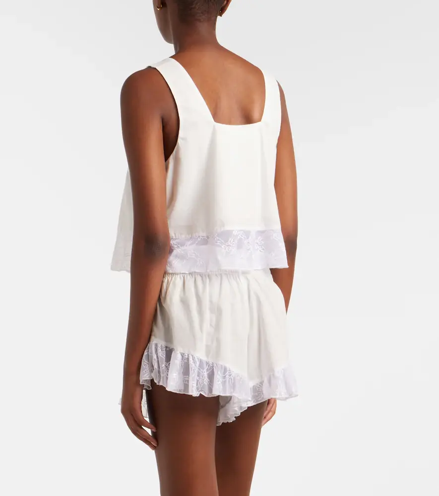 Montce Lace-trimmed cotton shorts | Thumbnail 5 Montce Lace-trimmed cotton shorts | Thumbnail 5