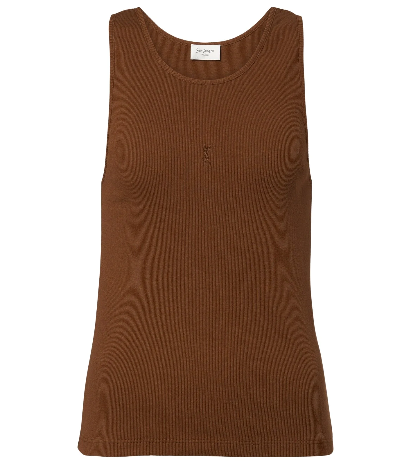 Saint Laurent Cassandre cotton jersey tank top