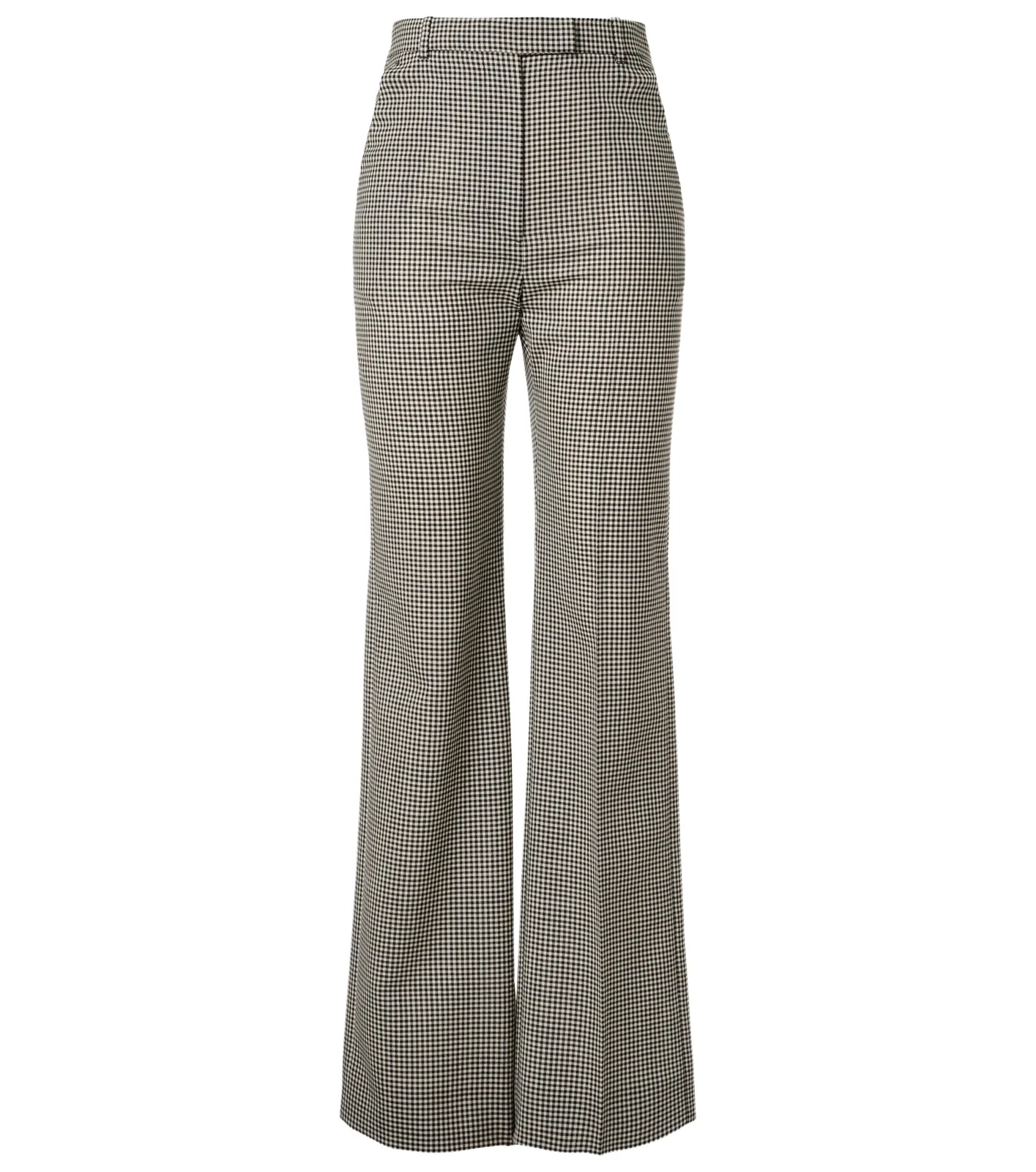 Gingham wool wide-leg pants Gingham wool wide-leg pants