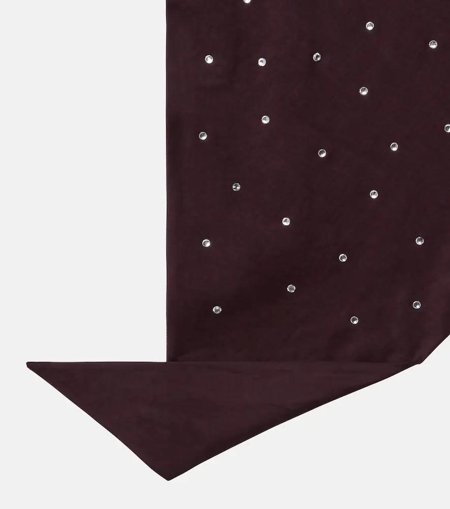 Oséree Oséree Embellished cotton and silk scarf | Thumbnail 2
