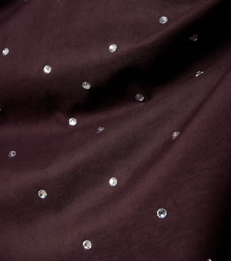 Oséree Oséree Embellished cotton and silk scarf | Thumbnail 3