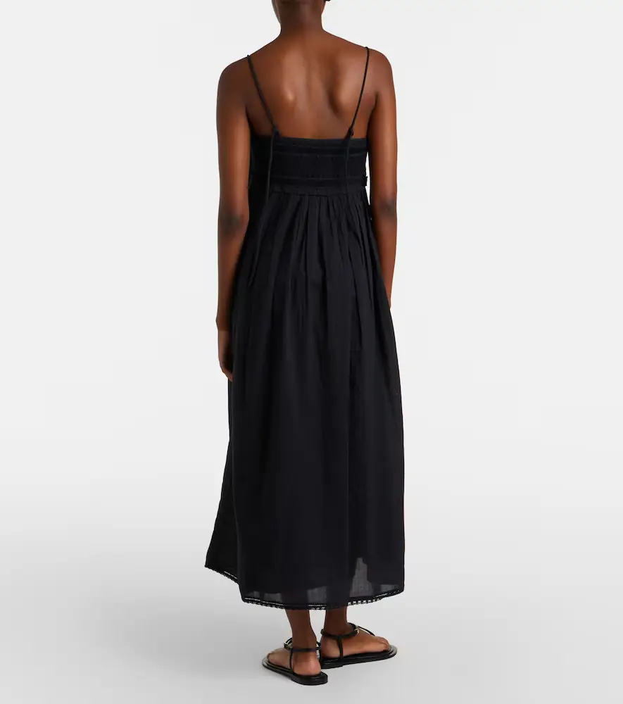 Posse Danielle lace-trimmed cotton midi dress | Thumbnail 5