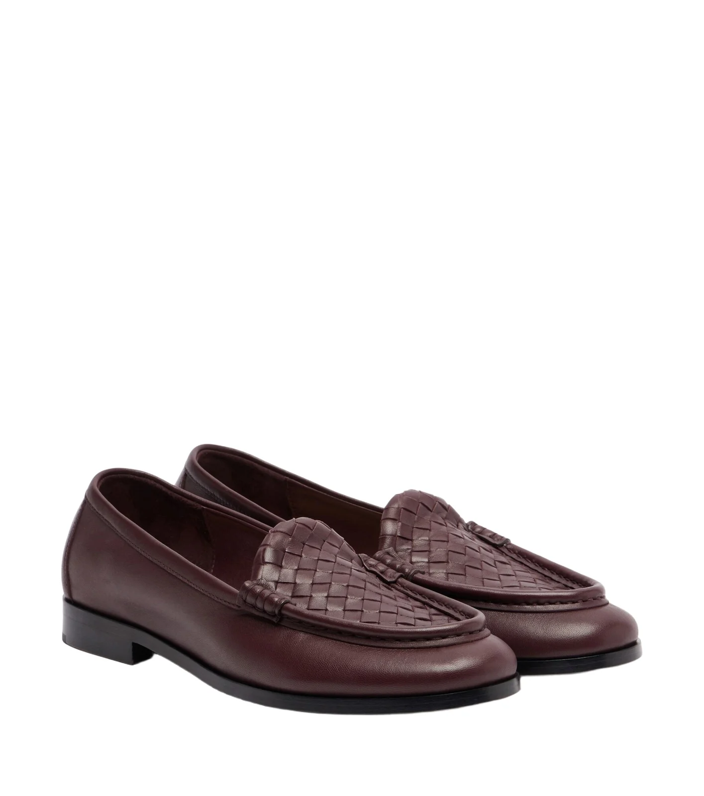 Silenzio Intrecciato leather loafers