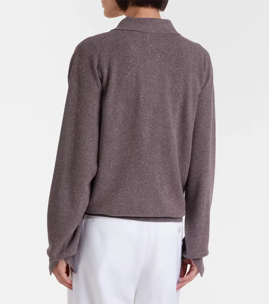 Calvin Klein Collection Helga silk polo sweater | Thumbnail 2 Calvin Klein Collection Helga silk polo sweater | Thumbnail 2