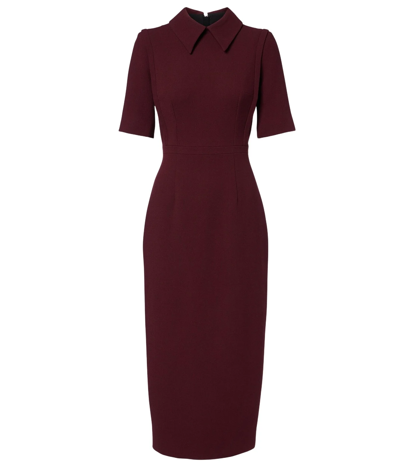 Valletta wool crêpe midi dress