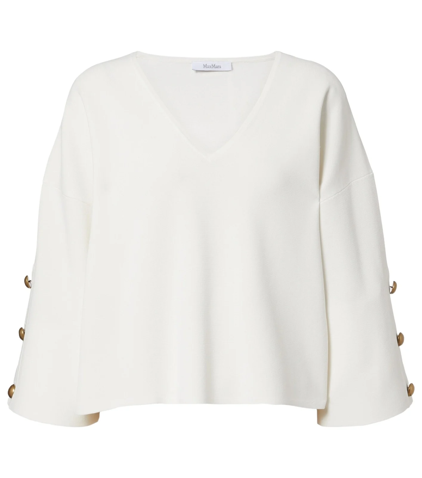 Embellished crêpe top