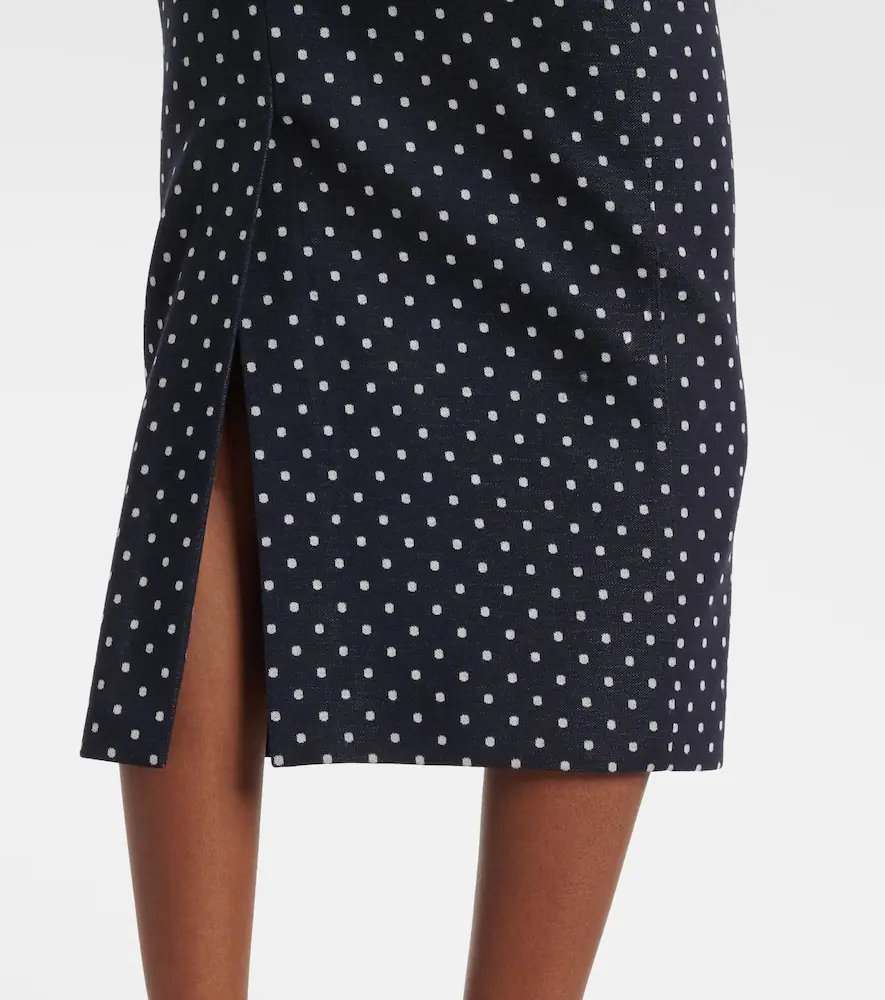 Max Mara Polka-dot jersey midi skirt | Thumbnail 2 Max Mara Polka-dot jersey midi skirt | Thumbnail 2
