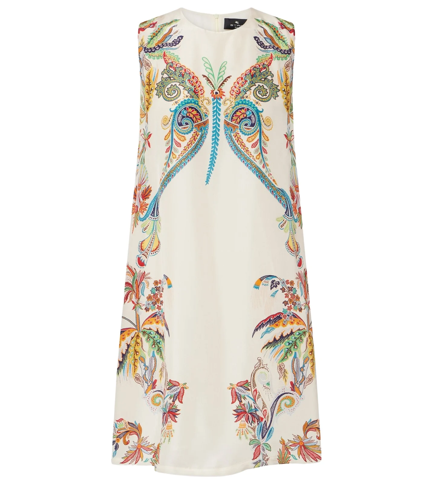 Printed silk minidress