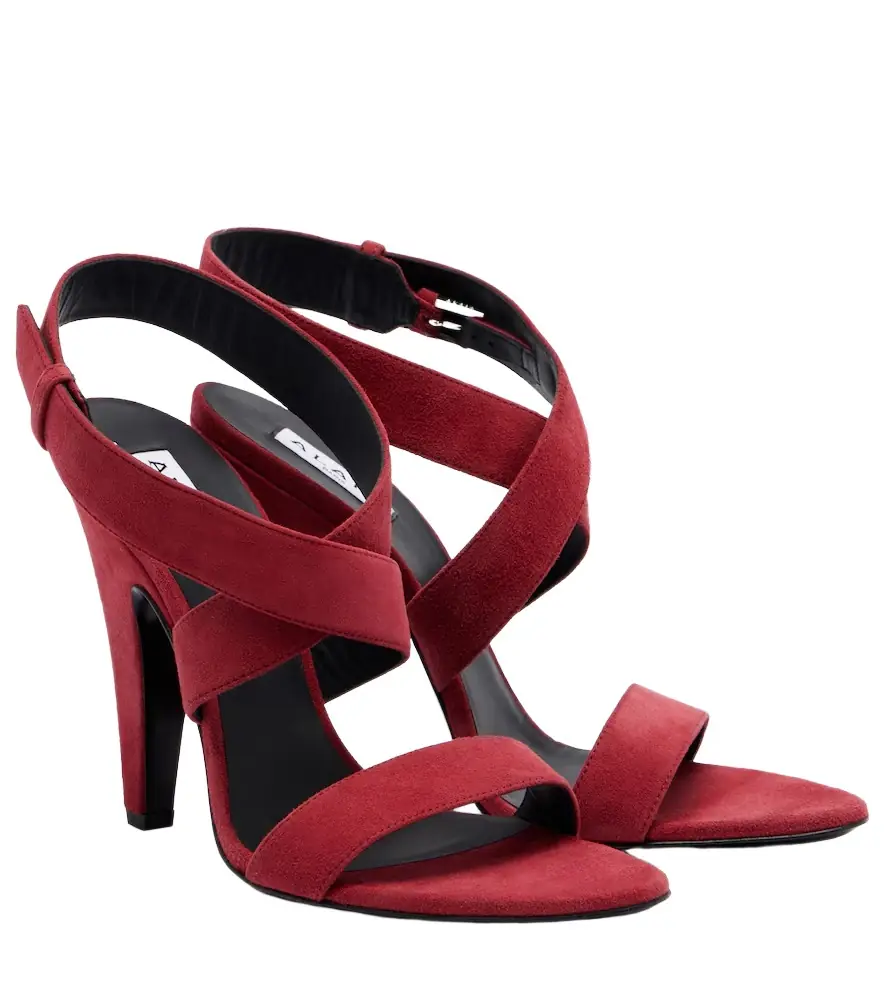 Alaia Alaïa Cone suede slingback sandals | Image 1 Alaia Alaïa Cone suede slingback sandals | Image 1
