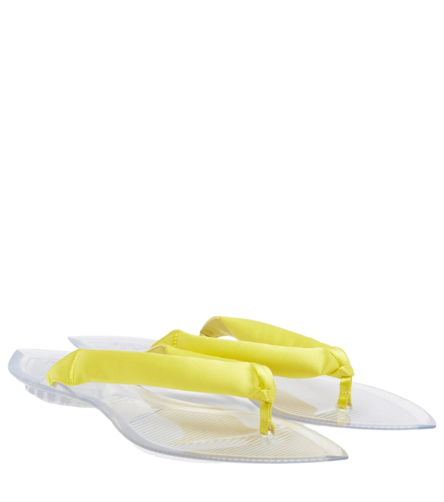 ALAÏA ALAÏA Invisible satin thong sandals