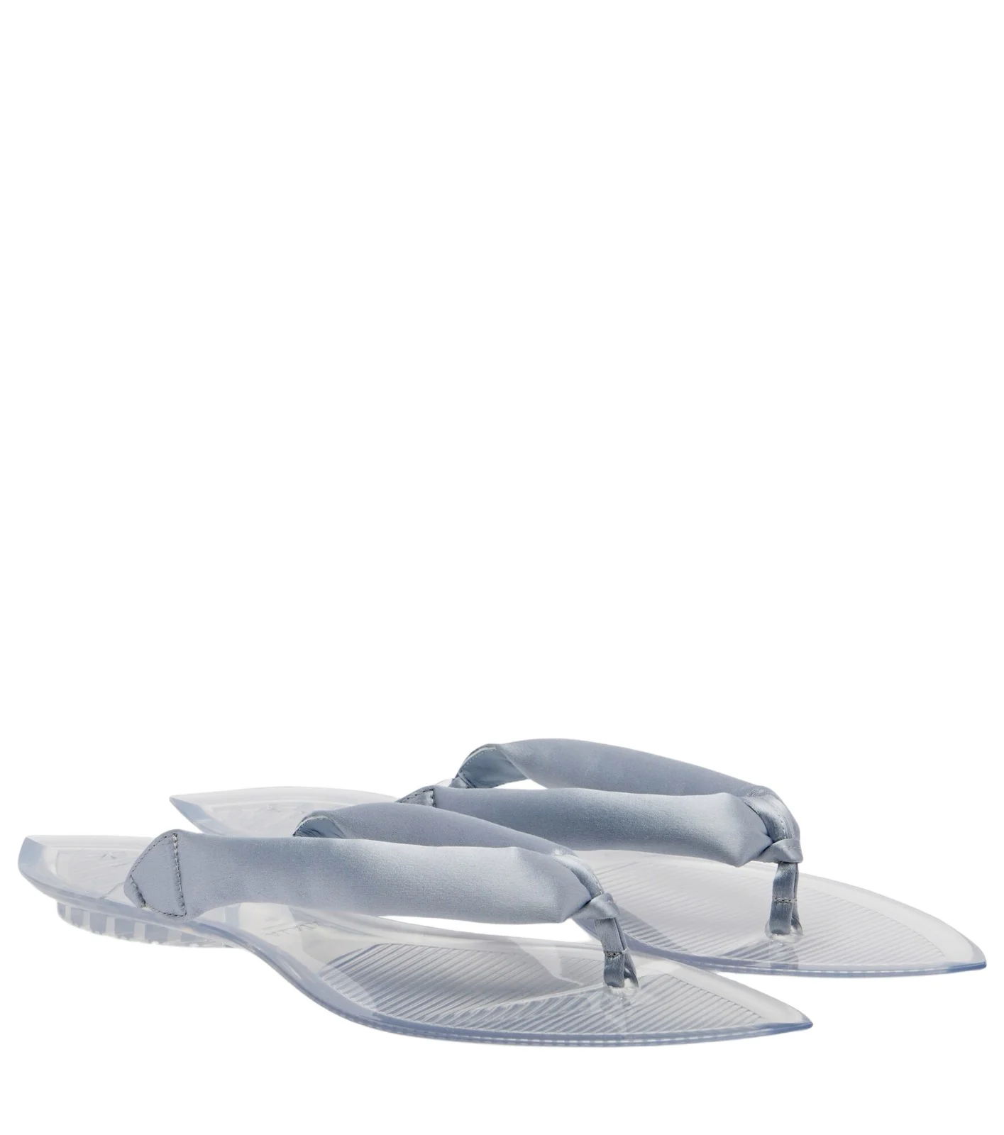 ALAÏA Invisible satin thong sandals ALAÏA Invisible satin thong sandals