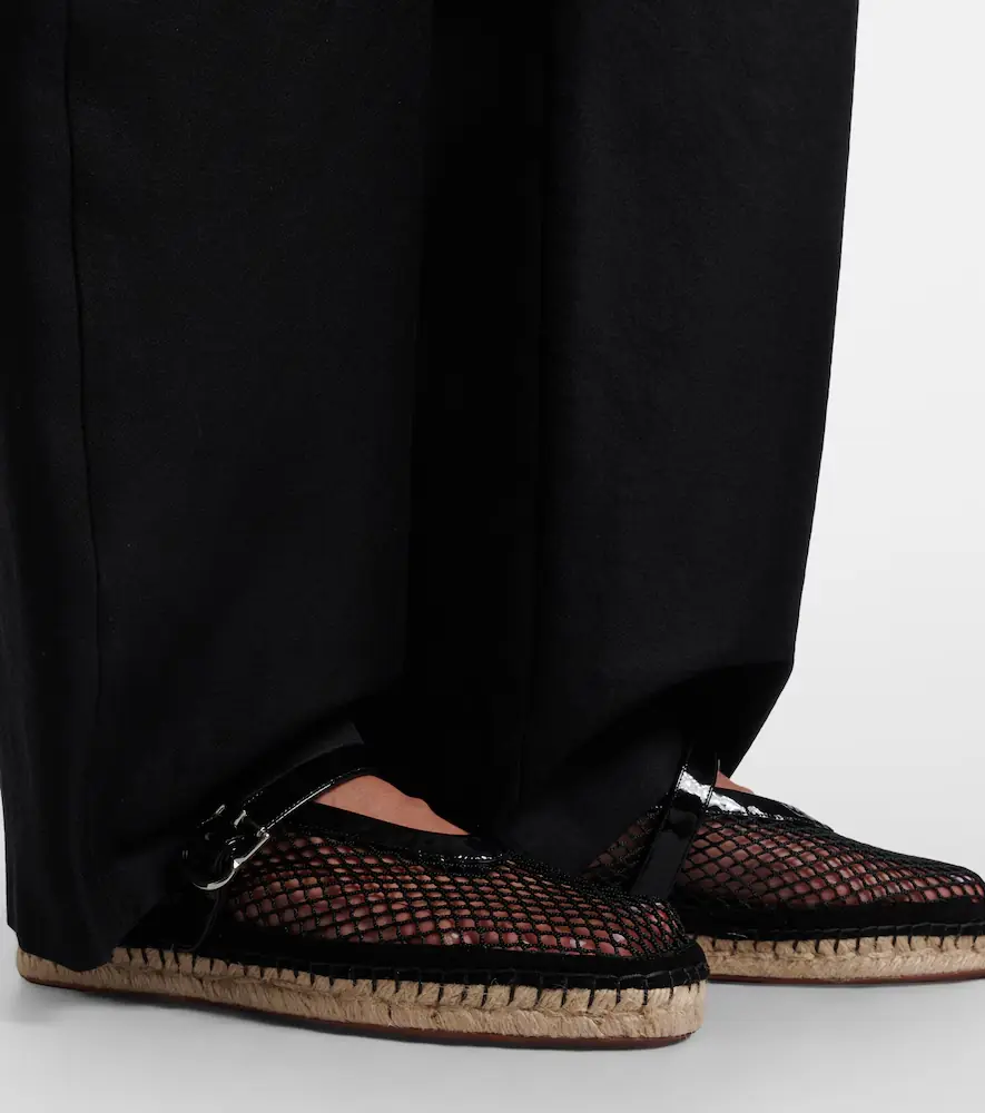 Alaïa Alaïa Fishnet leather-trimmed espadrilles | Thumbnail 6 Alaïa Alaïa Fishnet leather-trimmed espadrilles | Thumbnail 6