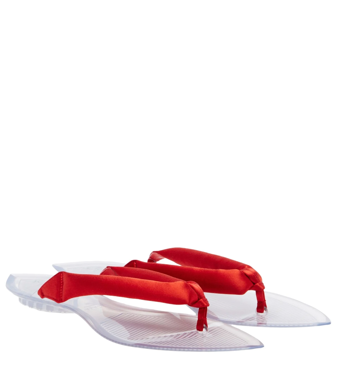 Alaïa Alaïa Invisible satin thong sandals