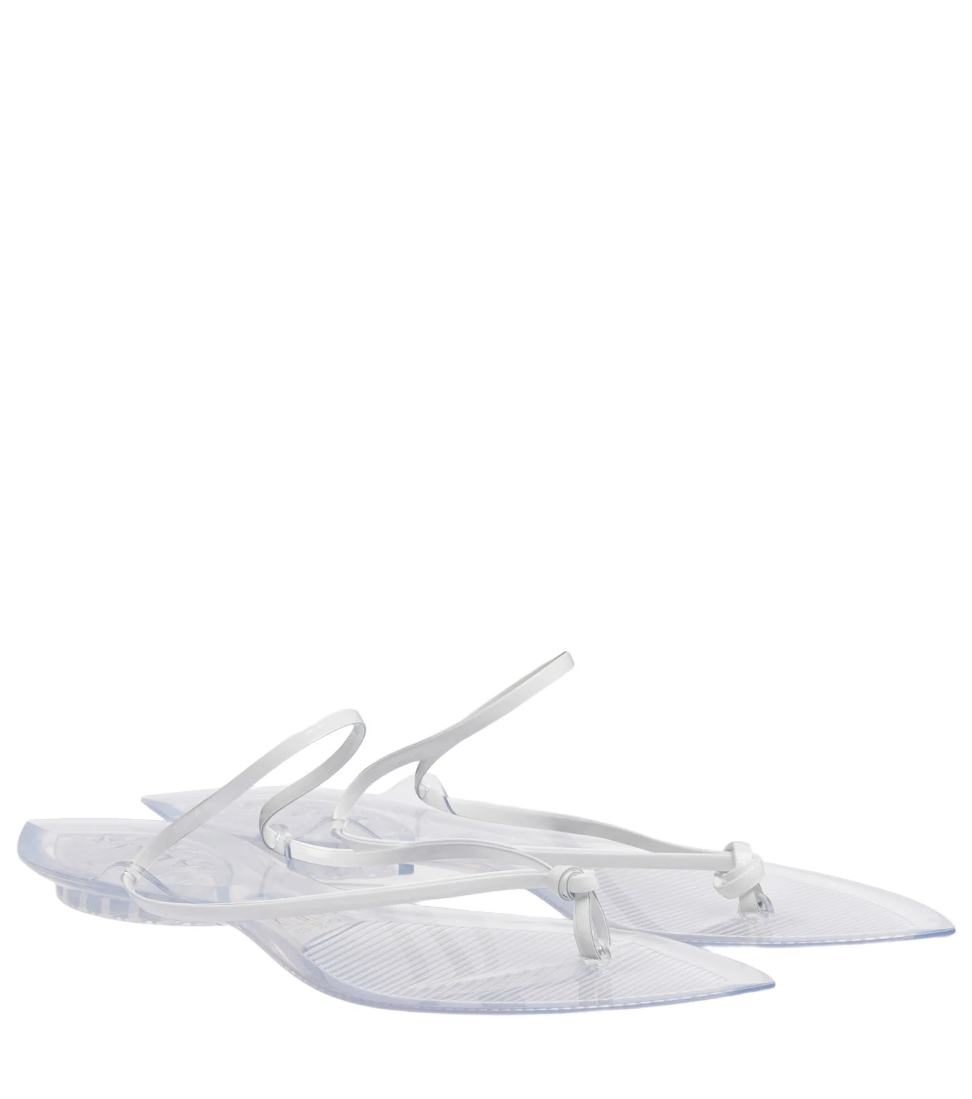 ALAÏA Invisible leather thong sandals