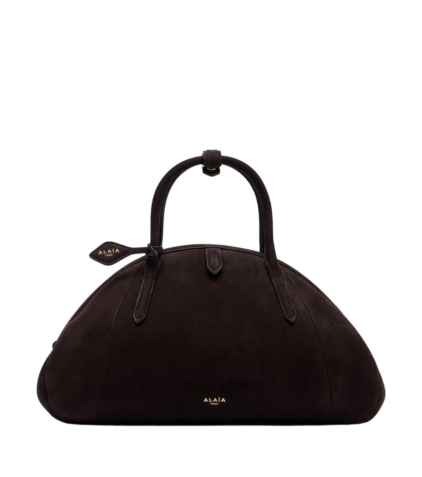 Purse Small suede top-handle bag