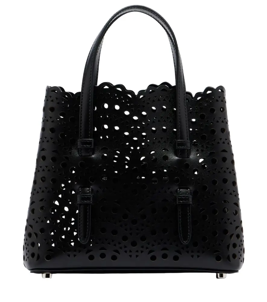 Alaia Alaïa Mina 20 Vienne leather top-handle bag | Image 1 Alaia Alaïa Mina 20 Vienne leather top-handle bag | Image 1