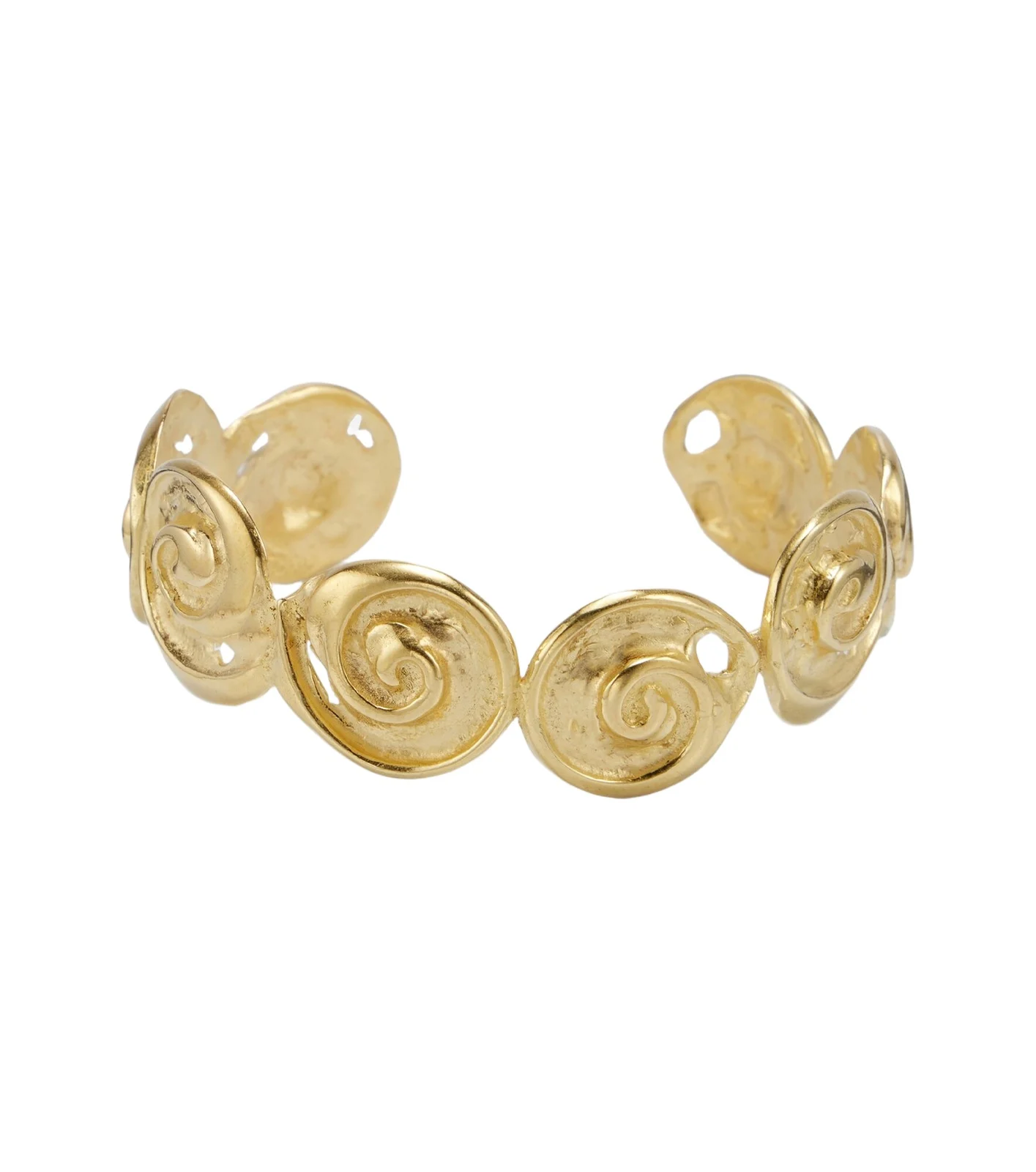 Cote 24kt gold-plated cuff bracelet
