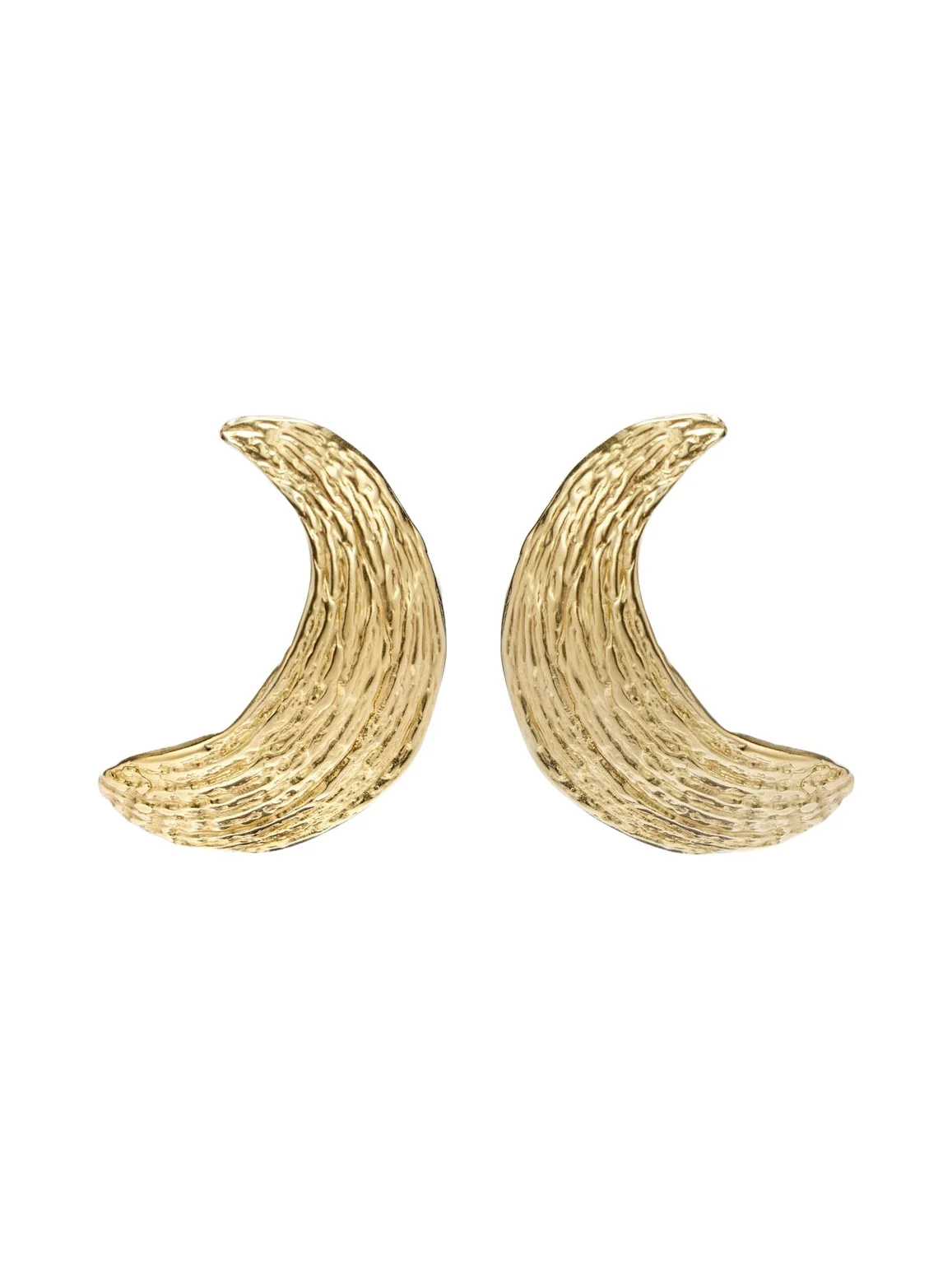 YSSO Broken Shell 24kt gold-plated earrings