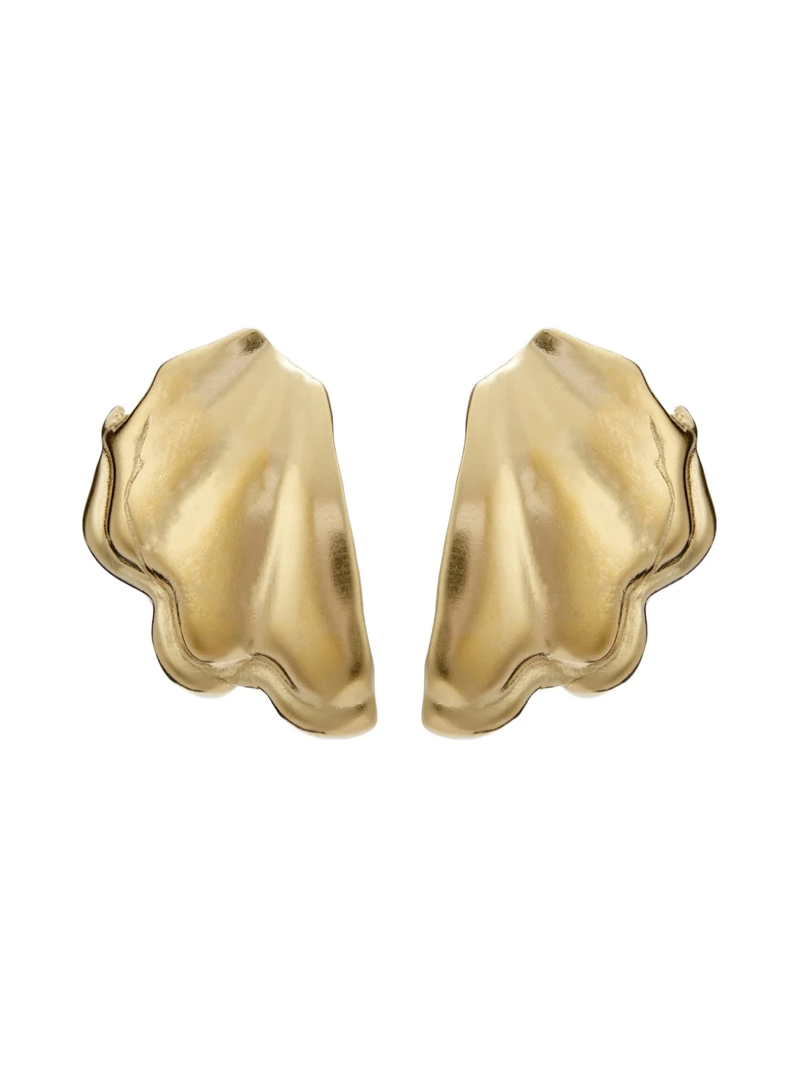 Ocean 24kt gold-plated earrings