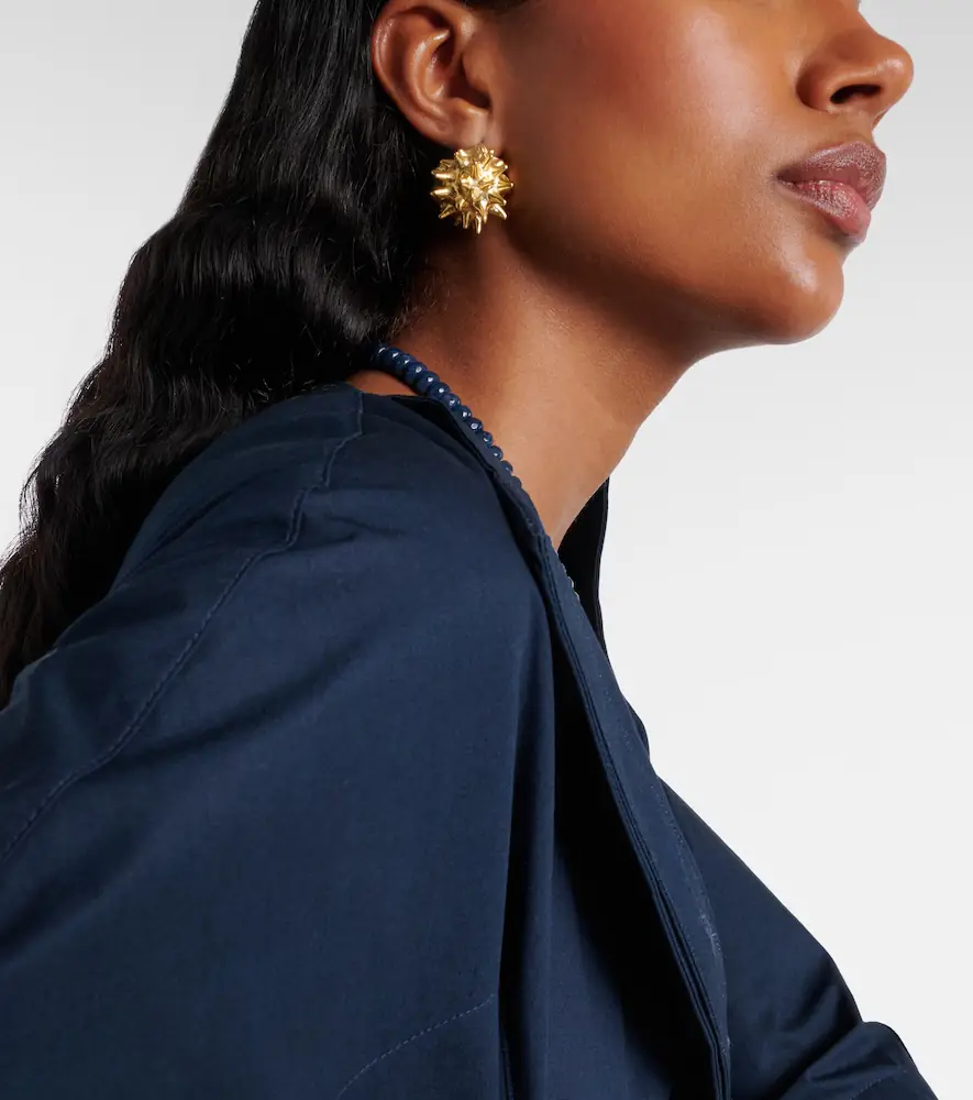 YSSO Sea Urchin 24kt gold-plated earrings | Thumbnail 6