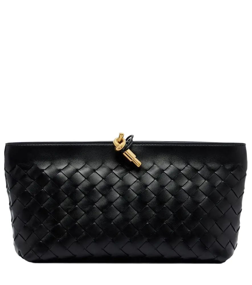 Andiamo Intrecciato Small leather clutch