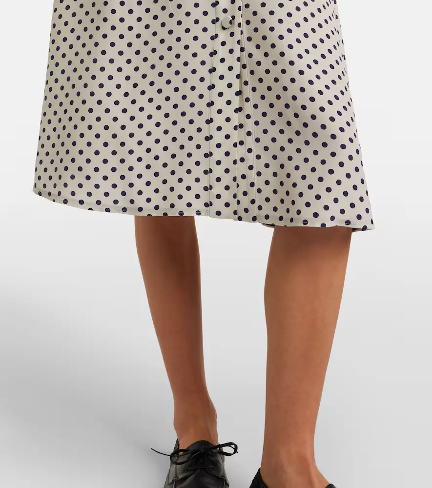 Prada Polka-dot silk shirt dress | Thumbnail 3 Prada Polka-dot silk shirt dress | Thumbnail 3